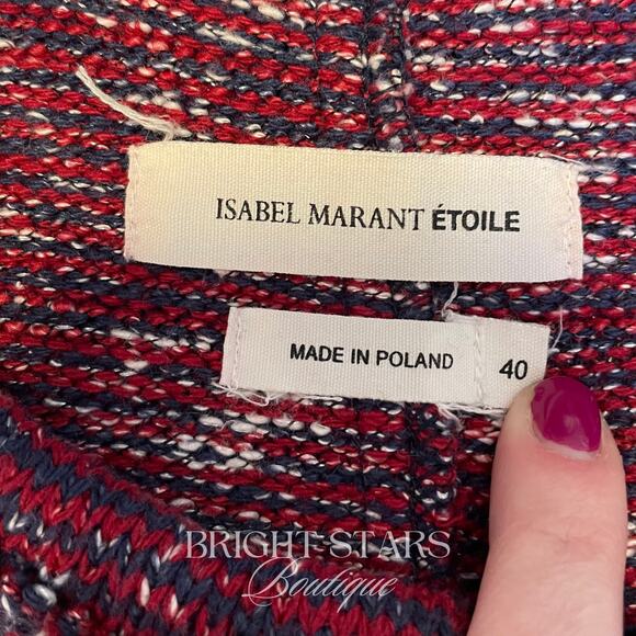 Etoile Isabel Marant Ariana Knitted Cotton Blend Jacket ASO Emma Watson Tweed - Picture 12 of 14